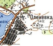 Топографічна карта Оленівки