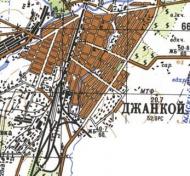Топографічна карта Джанкоя