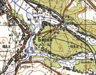 Топографічна карта Бірок