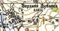 Топографічна карта Верхньої Дуванка