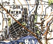 Топографічна карта Мигії