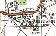 Топографічна карта Козельної