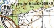 Топографічна карта Клугино-Башкирівки
