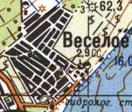Топографічна карта Веселої