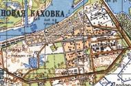 Топографічна карта Нової Каховки