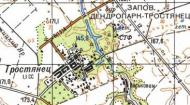 Топографічна карта Тростянця
