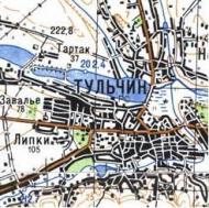 Топографічна карта Тульчиного