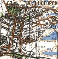 Топографічна карта Вільногірська