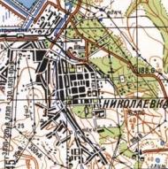 Топографічна карта Миколаївки