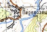 Топографічна карта Перевозця